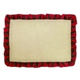 thumbnail image 2 of Holiday Tartan Plaid Ruffle Border Christmas Decorative Table Placemat (Ruffle Border Placemat, 13"x19" Set of 4), 2 of 3