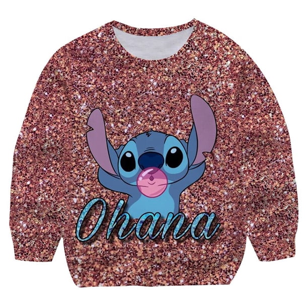 Sudaderas de manga larga con cuello redondo para niños y niñas de 1 a 14 años, ropa de Hip Hop para niños, sudaderas con capucha estampadas, jerséis de otoño e invierno 7T Gao Jinjia LED