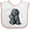 White and Pink, variant on Inktastic Curious Black Doodle Boys or Girls Baby Bib