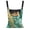 Green Marble Stripes, variant on ZIATUBLE Hummingbird Flower Clothespin Bag Storage Washable Hanging Clothespin Bag with Two Snap Buttons Clothespin Holder for Clothesline Easy to Install Hanging Clothespin Case