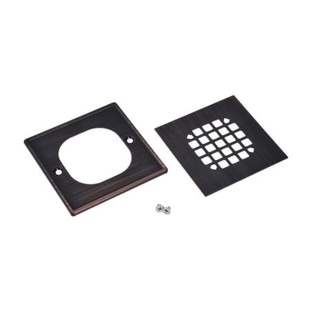 Oatey Oil Rubbed Bronze Stainless Steel Square Shower Drain