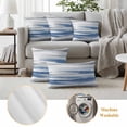 thumbnail image 5 of Blue Gray White Outdoor Pillow Covers 16x16 Set of 2,Waterproof Patio Throw Pillowcase Protectors,Modern Abstract Mottled Aesthetic Decorative Pillow Shams Cushion Covers for Seat Bed Couch Sofa, 5 of 8