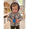 thumbnail image 5 of Toddler Baby Jacket with Pockets Casual Camo Print Zip Up Hooded Long Sleeve Coat for All Seasons, 5 of 9