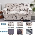 thumbnail image 2 of Eco-Ancheng 4 Piece Sofa Cover Stretch Sofa Slipcover Printed Soft Couch Cover Covers with 3 Individual Cushion Covers Furniture Protector for Living Room Chairs with Elastic Bottom, Sofa，06, 2 of 7