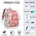 thumbnail image 6 of Pug and Love Heart Backpack for School,Cute School Bag,Schoolbag with Adjustable Shoulder Straps & Padded Back,15"x11.42"x5.5", 6 of 6