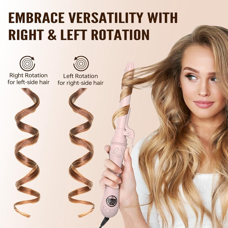 MESCOMB Auto Spinning Electric Styling Curling Wands, 1 inch  display picture 2