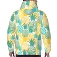 thumbnail image 7 of Naloa Pineapples1 Men's Casual Hooded Collar Drawstring Hoodies Pullover Sweatshirts Casual Long Sleeve Shirts-4X-Large, 7 of 7