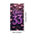 thumbnail image 3 of LUUFILx Cheers to 33 Birthday Banner Glitter Photo Backdrop Party Decoration Celebration Sign Photography Props Event Supplies Décor, 3 of 7