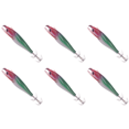thumbnail image 1 of 6uds. Señuelo de pesca de camarones de madera con anzuelo de calamar para agua dulce y salada (estilo E), 1 of 2