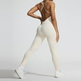 thumbnail image 2 of Women's Slim Fit Sleeveless Workout Jumpsuit - Running/Yoga, Quick Dry, S-L, 2 of 4