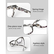 3-Pack Women Reading Glasses with Blue Light Blocking and Anti-Glare Features +2.50