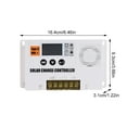thumbnail image 2 of stanreset Affichage Réglable 12V Réglage de Port USB Auto 10A-100A1 Pce 90A 70A 30A 20A charge Solaire Régulateur Solaire avec Chargeur Blanc 30A, 2 of 6