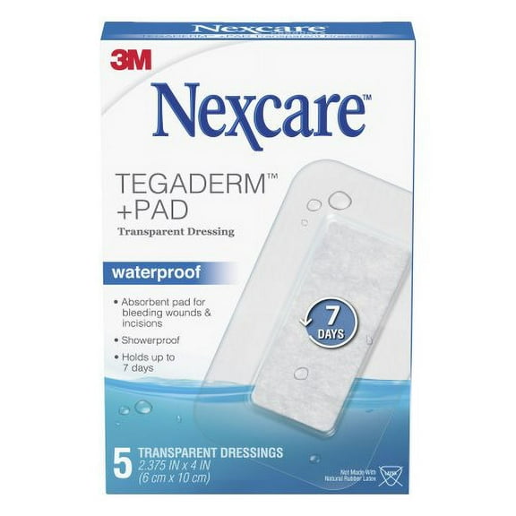 Nexcare™ Tegaderm™  Pad Transparent Dressing with Pad, 60/Case (1084033_CS)