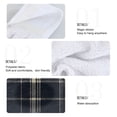 thumbnail image 4 of Haosy 2 Pack Kitchen Wash Cloths with Hanging Loops Absorbent Absorbent Quick Drying Hand Towels, Dark Navy Blue Plaid, 4 of 7