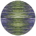 thumbnail image 2 of Addison Rugs Chantille Indoor/Outdoor Traditional Stripes Purple Washable Round Rug, 8' x 8', 2 of 6