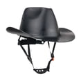thumbnail image 4 of HILABEE Casque de Cowboy Rigide Facile à Utiliser Robuste Suspension à Cliquet 4 Points avec Trou d'Aération Noir, 4 of 9