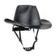 thumbnail image 4 of Casco de vaquero de completa, protección prémium, práctico, duradero, versátil, portátil con orificio de ventilación, casco de trabajo industrial. Negro, 4 of 8