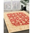 thumbnail image 3 of Ahgly Company Machine Washable Indoor Rectangle Abstract Bright Orange Area Rugs, 2' x 5', 3 of 7