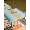 thumbnail image 2 of Outdoor Tablecloths with Umbrella Hole & Zipper, Teal Ombre 54x54 Inch Square Tablecloths, Modern Yellow Gradient Farmhouse Art Waterproof Table Cloth, Patio/Pool/Picnic Table Covers, 2 of 8