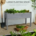 thumbnail image 3 of Best Choice Products 48x24x30in Raised Garden Bed, Elevated Wooden Planter for Yard w/ Foot Caps, Liner - Gray, 3 of 8
