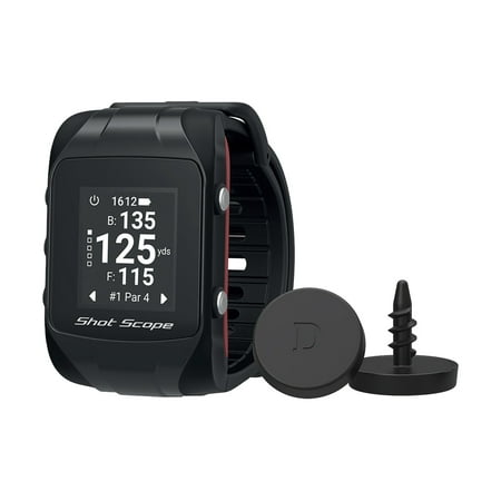 Shot Scope V2 Smart Golf Watch  GPS Dynamic Yardages; Automatic Performance Tracking; Worldwide Courses; 100+ Statistics for Clubs, Tee Shots, Approaches, Short Game and (100 Best Golf Courses Uk)