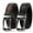 E-black/Coffee, variant on WERFORU Set of 2 Leather Ratchet Dress Belt for Men Perfect Fit Waist Size 22-50 inches with Automatic Buckle