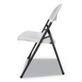thumbnail image 4 of Alera Molded Resin Indoor Outdoor Folding Chair, White, Dark Gray Base, 4/Carton, 4 of 7