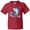 Red, variant on Inktastic Fourth of July Shark Surfing Youth T-Shirt