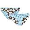 Juniors Dots to Flowers Reversible Bikini Bottom