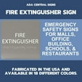 thumbnail image 6 of ADA CENTRAL SIGNS - 6" X6" Fire Extinguisher Sign - ADA Compliant Tactile Graphics Grade 2 Braille Text Acrylic Wall Signs - Emergency Safety Signs for Malls, Office Building, Schools, & Restaurants, 6 of 7