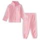 thumbnail image 1 of adidas Baby Girl's Zip Front Classic Tricot Jacket and Joggers Set, Light Pink, 24M, 1 of 1