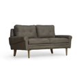 thumbnail image 7 of RST Brands Etson Hand-tipped Aniline Leather Modern 59" Sock Arm Sofa - Pewter, 7 of 7