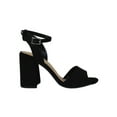 thumbnail image 2 of Delicious Women Thick Chunky High Heels Ankle Strap Open Toe PLAYFUL-S Black 5.5, 2 of 3