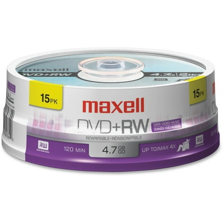 Platinum Dvd Rw - Maxell, MAX634046, 4.7GB DVD+RWs, 1