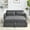 Gray, variant on ARCTICSCORPION Velvet 55" Modern Sleeper Loveseat Sofa with pillow, Blue