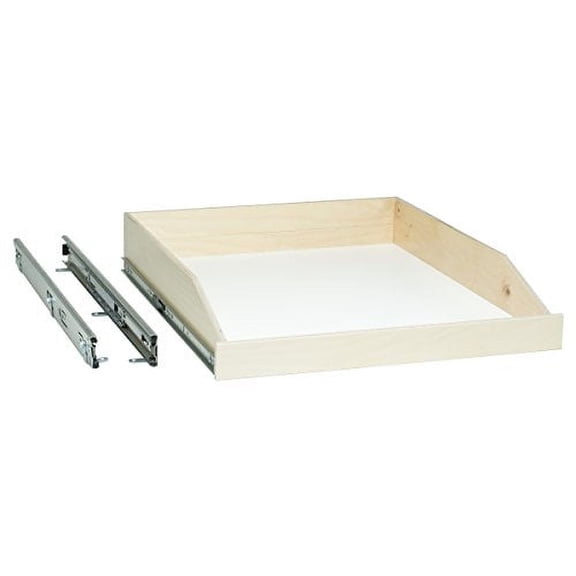 Slide-A-Shelf Made-To-Fit Slide-Out Shelf 16"W x 20.5"D Birch Full Extension
