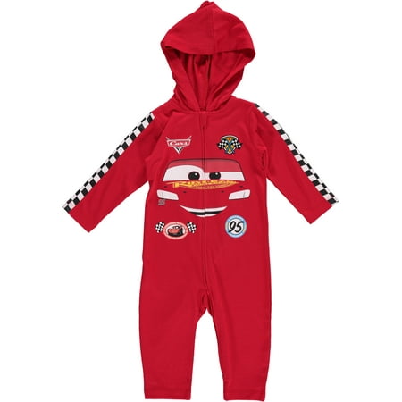 

Disney Pixar Cars Lightning McQueen Zip Up Cosplay Coverall Newborn to Little Kid