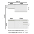 thumbnail image 3 of Cocina Integral Madesa Glamy Sin Tarja 180 Cm Blanco, 3 of 10