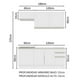 thumbnail image 3 of Cocina Integral Madesa Glamy Sin Tarja 180 Cm Blanco, 3 of 10