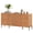 Mocha, variant on 61" Modern TV Stand With Storage, Reeded Entertainment Center, Wooden TV Console With 4 Doors For Living Room