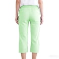 thumbnail image 5 of lyufng Capris for Women Summer Striped Slim Drawstring Casual Stretch Elastic Waist Loose Straight-Leg with Pocke, 5 of 7