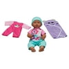 My Sweet Love 12.5" Baby Doll and Outfits Play Set, African American, Panda, 6 Pieces