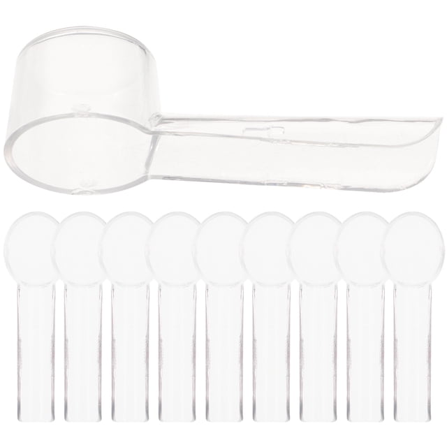OUNONA 10 Pcs Protecteurs de Brosse à Dents Portables Transparents pour Randonnées