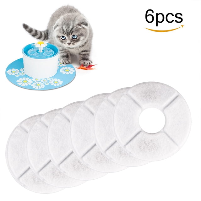 Filtro De Fuente De Carbón Activado, Práctico Filtro De Carbón Para Fuente, Filtro De Fuente De Agua, Filtro De Fuente Para Mascotas, Filtro De Repuesto Para Mascotas Para El Hogar, Gatos, 6 Uds. Speravity PT001589-01