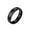 6mm Black, variant on Unisex Stainless Steel Dome Band Rings Plain Glossy Beveled Edge Polished 6mm Black Size 8