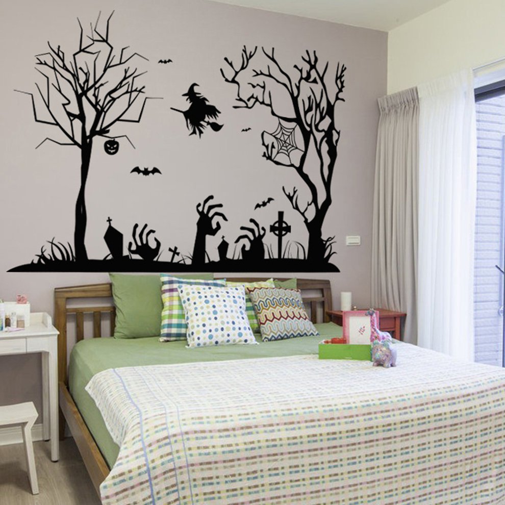 HEMU FASHION 57*88CM Wall Sticker Room Wallpaper Waterproof Bedroom