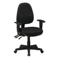 thumbnail image 1 of Scranton & Co Contemporary Fabric Dual Function Ergonomic Office Chair in Black, 1 of 2