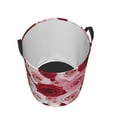 thumbnail image 3 of Balery Rose Round Laundry Basket with Handles Waterproof Freestanding Laundry Hamper for Clothes Toys in the Dorm and Family-Medium, 3 of 8