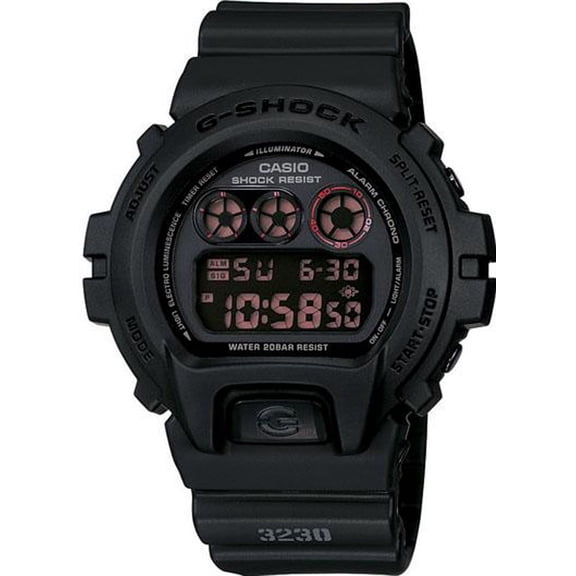Casio DW6900MS-1  Male Black Plastic 53MM Quartz Digital Chronograph Alarm Watch