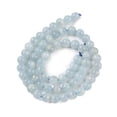 thumbnail image 4 of Natural Aquamarine Beads Strands Grade A Round 6mm Hole: 1mm 67pcs/strand 15.7 inch(40cm), 4 of 5